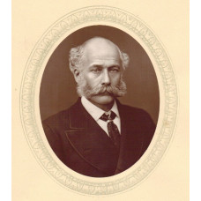 Portrait Photograph of Bazalgette, Head and Shoulders, oval,  by Lock and Whitfield.