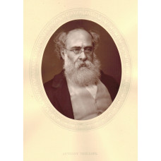 Portrait Photograph of Trollope, Head and Shoulders, in profile, oval, by Lock and Whitfield.