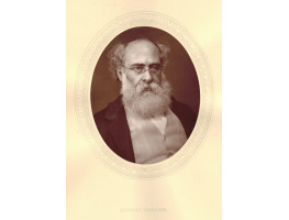 Portrait Photograph of Trollope, Head and Shoulders, in profile, oval, by Lock and Whitfield.