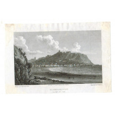 Scarborough Castle and Bay after W. Westall by E. Finden,