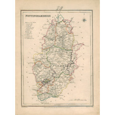 Map. Nottinghamshire.