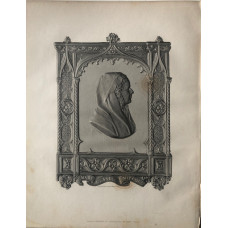 Engraved Portrait of Mitford, Head and Shoulders, in profile, to right, in oval with ornamental border, by E.W. Wyon,