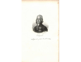 Lithograph Portrait of Charles Talleyrand Perigord. Head and Shoulders, facsimile signature below, by Francoise Seraphin Delpech [1778-1825].