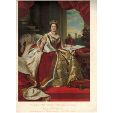 Portrait of Victoria, Full Length, in robes, after Franz Winterhalter