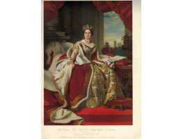 Portrait of Victoria, Full Length, in robes, after Franz Winterhalter