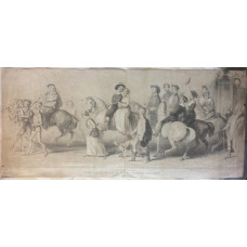 Stothard's Admired Picture of  'The Procession of the Flitch of Bacon' Somewhat Metamorphosed! by John Doyle after Thomas Stothard