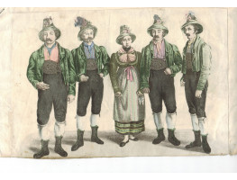 'Brothers Rainer and their Sister, Tyrolian Singers. Natives of Fugen in the Ziller Valley.'