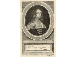 Engraved Portrait of  Jane Lane, Half Length, in oval, on pedestal, [by George Vertue].