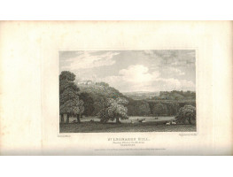View of  the Country House, St Leonard's Hill the Seat of Earl Harcourt after J.P. Neale by J. Pye.