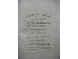 Collection of 54 engraved songs, chiefly Scottish, dating from 1790s-1820s, including 'Yellow-Hair'd Laddie'; 'Roslin Castle'; 'The Bud of the Rose' and others by William Shield; Callcott's 'When Arthur First in Court Began' and 'You Gentlemen of England'