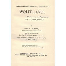 Wolfe-Land: A Handbook to Westerham and its Surroundings. Into by C.A. Madan Warde. A Chapter on 'Fly Fishing on the Darenth; J.P. Taylor.