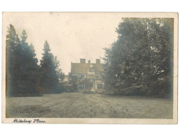 Midelney Place. View between trees.