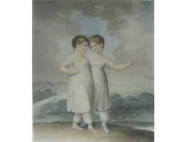 'The Sisters' and 'Brother and Sister' by  Robert Cooper [fl. 1795-1836]