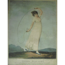 'Sophia Western' Full-Length holding skipping rope, in landscape,  by  Piercy Roberts [fl.1795-1824] and Joseph Constantine Stadler [1780-1819]