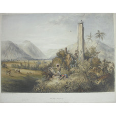 'Pure-Piapa A Remarkable Basaltic Column in Guiana' by Paul Gauci [fl. 1834-1866].