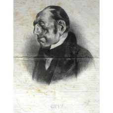 'Guiz'. Head and shoulders caricature of Francois Guizot.