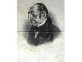 'Guiz'. Head and shoulders caricature of Francois Guizot.