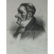 'Gan . . . . . Head and shoulders caricature of Auguste Ganneron.