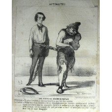 Actualites No.200. 'Une Visite au Bagne de Naples. Mr Gladstone - Et celui-ci comment le nommez-vous? il n a pas l'air d'un scelerat. Le Geolier - Mefiez-vous -en , au contraire; c'est un demagogue, un ancien ministre constituionnel de 1848, appele Carlo 