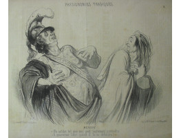 Physionomies Tragiques No. 2. 'Merope Un soldat tel que moi peut justement pretendre A gouverner l'etat quand il la su defendre!'