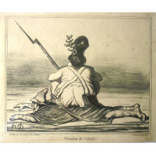 Actualites No. 7. 'Situation de L'Italie' Austrian Soldier sitting on prone figure.