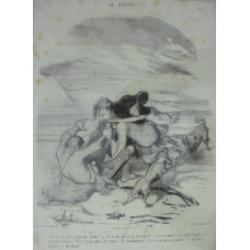 La Chasse. No. 11 'Je te dis que je l'ai fait partir! - Je te dis que je l'ai fait lever! - T'en as menti! je le guette depuis ce matin 5 heures. - Tu ne l'auras pas! . Je l'aurai! - Je t'assommerai! - Je te massacrerai, gredin! - Escroc! - Bandit! - Mouc