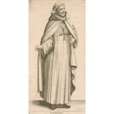 'Trinitarianus' Figure of monk with Maltese cross on tunic.