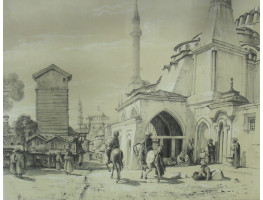 Mosques of St Sophia and Sultan Achmet from the Gate of the Seraglio, after J.R. Coke Smyth.