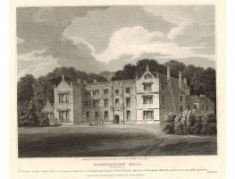 View of  the Country House, Browsholme Hall Seat of Thomas Lister Parker after J. Thompson by by W. Woolnooth.