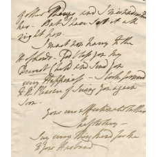 AUTOGRAPH LETTER SIGNED, 'to Dearest Harriet'  Thursday one o'clock, [1830] 4to, 3pp,