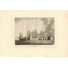 'Flint Castle'  Two different views by Roberts and J. Newton.