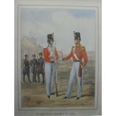 '1st (The Royal) Regiment of Foot' Two officers in full dress, to left three cadets, by W. Lynch.