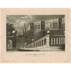 "The Garden Front of Haddon Hall" Figures in the garden, by and after H. Moore