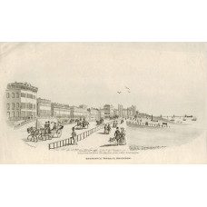 'Brunswick Terrace, Brighton.' Horses and carriages and figures, after C. Derby.