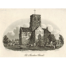 'Old Shoreham Church' After G. Earp, Jnr. by Adelaide Burn.