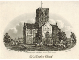 'Old Shoreham Church' After G. Earp, Jnr. by Adelaide Burn.