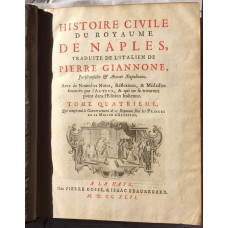 Histoire Civile du Royaume de Naples. Vol. IV Only.