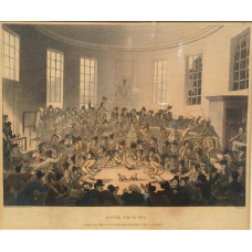 'Royal Cock Pit' after Rowlandson & Pugin by Bluck.