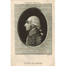 Engraved Portrait of Black. Head and Shoulders, oval, in profile, after Stanier.