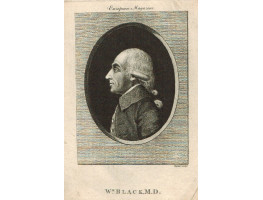 Engraved Portrait of Black. Head and Shoulders, oval, in profile, after Stanier.