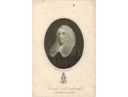 Engraved Portrait of Lord Loughborough, Head and Shoulders, in wig, in oval,
