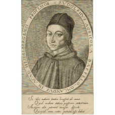 Engraved Portrait of Agricola. Head and shoulders with hat, in oval, by Steven van Lamsweerde.