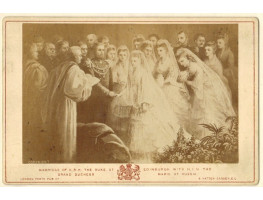 Photograph of 'Marriage of H.R.H. the Duke of Edinburgh with H.I.H. the Grand Duchess Marie of Russia'.