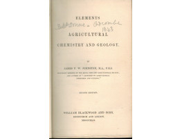 Elements of Agricultural Chemistry and Geology.