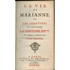 La Vie de Marianne, ou Les Avantures de Madame La Comtesse De***. Volume One only (of 2).