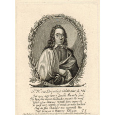 Engraved Portrait of Weaver, Half Length, in oval of laurels, after W. Marshall.