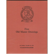 Fine Old Master Drawings. 23 November 1971.