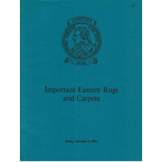 Important Eastern Rugs and Carpets. 5 November 1976.