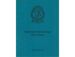 Important Eastern Rugs and Carpets. 5 November 1976.