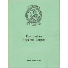 Fine Eastern Rugs and Carpets. 13 January 1975.